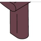 Kohler 2107-53 Revival Pedestal Leg, Raspberry Puree