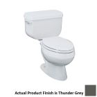 Kohler 4333-58 Wellworth Toilet Bowl Only in Thunder Grey (Tank and Seat Sold Separately)