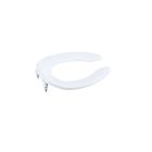 Kohler 4670-SA-0 KOHLER K- Lustra Elongated Open-Front Toilet Seat with Self-Sustaining Check Hinge and Antimicrobial Agent, White