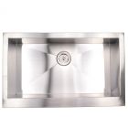Emory and Bond KSS-332010-0-20 Tuscany Series Stainless Steel Farmhouse / Apron Front Kitchen Sink, No Holes, 1 Bowl, 33"L x 20"W