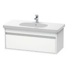 Duravit KT666801818 Ketho 39-3/8" L X 17-7/8" W X 16-1/8" H Wall Mounted Vanity Base Only in Matte White (Vanity Top Sold Separately)