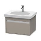Duravit KT667001414 Ketho 23-5/8" W X 16-1/8" H X 17-7/8" D Wall Mounted Rectangular Bathroom Vanity Cabinet with One Drawer in Terra