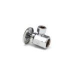 McGuire LFST02 1/2 x 3/8 in. IPS x OD Tube Wheel Angle Supply Stop Valve In Chrome Plated