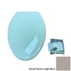 Church 380TL Elongated Plastic Toilet Seat, Closed Front with Cover in Light Mink
