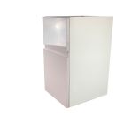 Cosmic 7441291030006301 16" L X 18" W X 28" H Cabinet in Glossy White/Glossy Grey