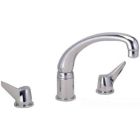 Elkay LKD230BH5 3 Hole Dual-Handle Concealed Mount 7-3/16" H Kitchen Sink Faucet in Polished Chrome
