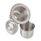 Elkay LKDD Drain Fitting Deep Strainer Basket in Stainless Steel