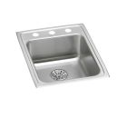 Elkay LRAD172265PD3 Lustertone Classic 17" L X 22" W X 6-1/2" H Stainless Steel 3-Hole Single Bowl Drop-in ADA Sink with Perfect Drain in Lustrous Satin