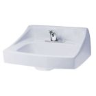 Toto LT307.4#01 Commercial Wall-Mount Lavatory ADA with 4 Inch Centers In Cotton White