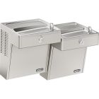 Elkay LVRCTLDDSC Drinking Fountain, Vandal-Resistant, Filtered, Bi-Level, ADA, Non-Refrigerated in Stainless Steel