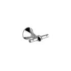 Zazzeri 6420 Mille Double Robe Hook in Polished Chrome and Polished Brass