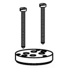 American Standard 034783-2110A Toilet Bolt Caps - Set of 2 - RAIN FOREST