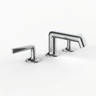 Davinci MATP-100-MP Morris Adjmi Deck Mounted Three-Hole Lavatory Faucet with 90 Degree Spout with Pinch Lever Handles in PC - Polished Crome