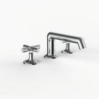 Davinci MAX-100-PC Morris Adjmi Deck Mounted Three-Hole Lavatory Faucet with 90 Degree Spout with Octagonal Cross Handles in Polished Chrome