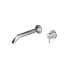 MGS Designs MB291-M Two Holes Wall Mounted Bathroom Mixer Faucet with Concealed Aerator in Matte Stainless Steel
