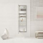 Robern MC1240D4FPR M Series Cabinet, 12" L X 40" H X 4" D, Flat Top, Polished Edge, Right Hinge
