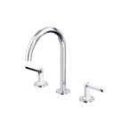 Rohl MD08D3LMAPC Modelle™ 1.2 GPM Deck Mounted Widespread Bathroom Faucet with C-Spout in Polished Chrome
