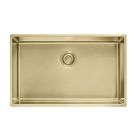 Franke MMX11027-GLD-WKC Mythos Masterpiece 29" L X 18" W X 8" D Undermount Rectangular Single Bowl Kitchen Sink in Gold