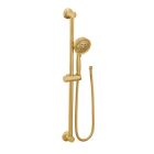 Moen 3667EPB 1.75 GPM Wall Mounted Eco-Performance Four Function Hand Shower with Slide Bar in Brushed Gold