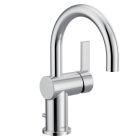 Moen 6221 Cia™ 1.2 GPM Deck Mounted Single Handle High Arc Bathroom Faucet with Lift Rod Drain Assembly in Polished Chrome