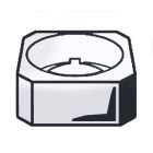 Moen H201 CP RING SQUARE (2)"Handle insert, Concentrix 2-H square, C