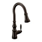 Moen S73004EV2ORB Weymouth™ 1.5 GPM Deck Mounted Single Handle High Arc Pull Down Four Function Kitchen Faucet in Oil Rubbed Bronze