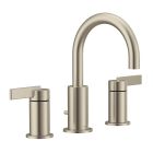 Moen T6222BN Cia™ 1.2 GPM Deck Mounted Two Handle Widespread Bathroom Faucet with Trim in Brushed Nickel (Rough Sold Separately)