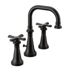 Moen TS44103BL Colinet 1.2 GPM Two-Handle High Arc Bathroom Sink Faucet Trim with Pop-Up Drain Assembly in Matte Black (Rough In Sold Separately)
