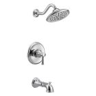 Moen UT3313EP Belfield 1.75 GPM Single Function Pressure Balanced Valve Trim Only with Single Lever Handle and Integrated Diverter in Polished Chrome (Rough In Sold Separately)