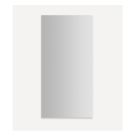 Robern MR2040D4FPE4L M Series Reserve 19-1/4" W X 39-3/8" H X 4" D Recessed Single Door Medicine Cabinet in Polished Edge with Left Side Slow-Close Hinges, Electric+ Upgrade