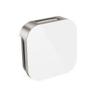 Mr. Steam 104104WH-BN Aroma Glass 3" W Steamhead with AromaTherapy Reservoir in White Brushed Nickel