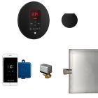 Mr. Steam MSBUTLER1RD-MB Butler Steam Shower Control Package with iTempoPlus Control and Aroma Designer SteamHead in Round Matte Black
