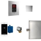 Mr. Steam MSBUTLER1SQ-PC Butler Steam Shower Control Package with iTempoPlus Control and Aroma Designer SteamHead in Square Polished Chrome