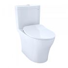 Toto MS446234CEMGN#01 Aquia® IV 1.28 & 0.9 GPF Floor Mounted Dual Flush Elongated Two Piece Toilet with WASHLET+ Connection Slim Seat  in Cotton White