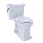 Toto MS814224CEFG#01 Promenade® II One-Piece Elongated 1.28 GPF Universal Height Toilet with CEFIONTECT in Cotton White