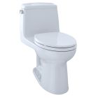 Toto MS854114ELR#01 Eco UltraMax® One-Piece Elongated 1.28 GPF ADA Compliant Toilet with Right-Hand Trip Lever in Cotton White