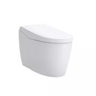 Toto Neorest Floor Mounted Dual Flush 1.0 / 0.8 GPF One Piece Elongated Chair Height Toilet with Integrated Smart Bidet Seat in Cotton White MS8551CUMFG#01