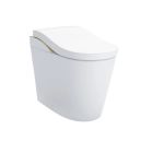 Toto MS8732CUMFG#01N Neorest LS 0.8 / 1.0 GPF Floor Mounted Dual Flush One Piece Smart Bidet Toilet in Cotton with Seat and Nickel Trim