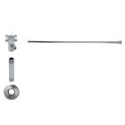 Mountain Plumbing MT4800X-NL/ULB Toilet Supply Kit - Brass Cross Handle with 1/4 Turn Ceramic Disc Cartridge Valve (MT4001X-NL) - Angle, Flat Head Riser in Unlacquered Brass