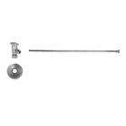 Mountain Plumbing MT6820-NL/MB Toilet Supply Kit - Brass Oval Handle with 1/4 Turn Ceramic Disc Cartridge Valve (MT6003-NL) - Angle, Flat Head Riser in Matte Black