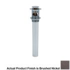 Mountain Plumbing MT741/BRN EZ-CLICK™ Soft Touch Round Bathroom Sink Drain with Overflow in Brushed Nickel