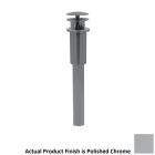 Mountain Plumbing MT744-3/CPB Round Bathroom Sink Drain with Overflow and Stationary Dome Style in Polished Chrome