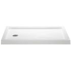 MTI MTSB-6032MT 60" L X 32" W X 2-7/8" H Rectangular Shower Base with Single Threshold and Left Drain in White