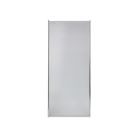 Mustee 45.700 Plastic Shower Door, 28 Inches, Aluminium Frame, Chrome Plated