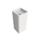 Flaminia MW40P-W Monowash 40 15.74" W X 15.74" L X 33.46" H Wall Hung Basin without Overflow & No Faucet Hole in White