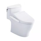 Toto CST642CUFGAT40#01 Nexus 1.0 GPF One Piece Elongated Chair Height Toilet with Tornado Flush Technology - Less Seat in Cotton White