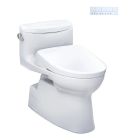 Toto MW6444726CEFG#01 Carolina® II Elongated Washlet+ S7 1.28 GPF One-Piece Toilet with EWATER+ Contemporary Bidet Seat in Cotton White
