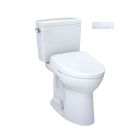 Toto MW7764726CEG#01 Drake® Elongated Washlet®+ S7 1.28 GPF Two-Piece Toilet with EWATER+ Contemporary Bidet Seat in Cotton White