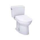 Toto MW7764726CSFGA.10#01 Drake® WASHLET®+ 1.6 GPF Two-Piece Elongated Universal Height Toilet and S7 Contemporary Bidet Seat with Auto Flush in Cotton White