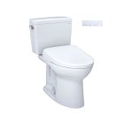 Toto MW7764726CSGA#01 Drake® Elongated Washlet®+ S7 1.6 GPF Two-Piece Toilet with EWATER+ Contemporary Auto Flush Bidet Seat in Cotton White